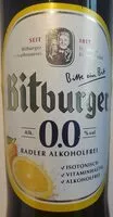 Mängden socker i Bitburger Radler Alkoholfrei
