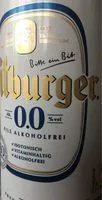 Mängden socker i Pils Bitburger Alkoholfrei