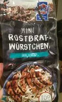 Mängden socker i Mini Rostbratwürstchen grob, gebrüht