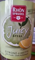 Mängden socker i Juicy still Zitrone-Limette