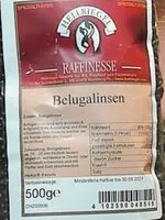 Mängden socker i Hellriegel Raffinesse Belugalinsen 1. Qualität
