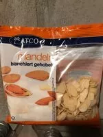 Mängden socker i Mandeln, blanchiert, gehobelt