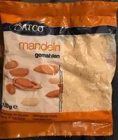 Mängden socker i Mandeln gemahlen