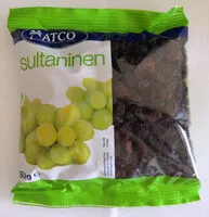 Mängden socker i ATCO Sultaninen