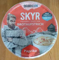 Mängden socker i Sigurdsson Skyr Paprika