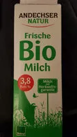 Mängden socker i Frische Bio-Vollmilch
