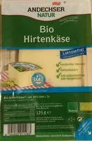 Mängden socker i Bio-Hirtenkäse