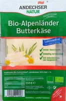 Mängden socker i Bio-Alpenländer Butterkäse