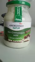 Mängden socker i Bio-cremejogurt mild stracciatella