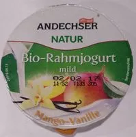 Mängden socker i Bio-Rahmjogurt - Mango-Vanille