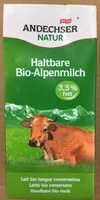Mängden socker i Haltbare bio-alpenmilch