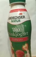 Mängden socker i Andechser Bio Trinkjoghurt Erdbeere