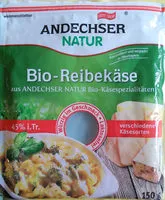 Mängden socker i Reibekäse, würzig, 45 % (Bio)