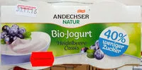 Mängden socker i Bio-Joghurt Heidelbeere-Cassis