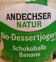 Mängden socker i Bio - Dessertjogurt Schokoballs Banane