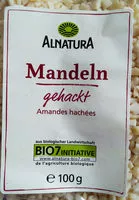 Mängden socker i Mandeln gehackt