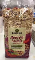 Mängden socker i Muesli aux baies