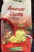 Mängden socker i Ananas séché en morceaux