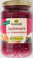Mängden socker i Apfelmark mit Johannisbeere