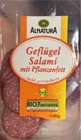 Mängden socker i Geflügel Salami Bio, Mild geräuchert