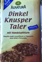 Mängden socker i Dinkel Knusper Taler