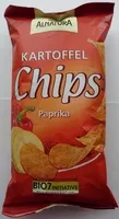 Mängden socker i Bio Kartoffelchips Paprika