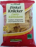 Mängden socker i Dinkel Kräcker Curry-Kürbiskern