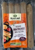 Mängden socker i Bratwürstchen aus seitan