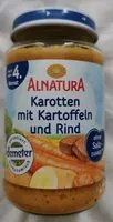 Mängden socker i Karotten mit Kartoffeln und Rind