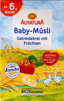 Mängden socker i Baby-Müsli
