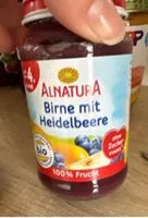 Mängden socker i Birne Heidelbeere Brei