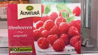 Mängden socker i Himbeeren ungesüßt (aus biologischer Landwirtschaft)
