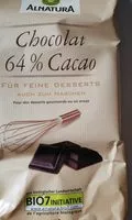 Mängden socker i Chocolat 64% Cacao