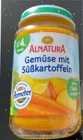 Mängden socker i Gemüse mit Süßkartoffeln
