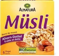 Mängden socker i Barre de muesli érable et datte