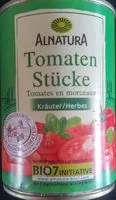 Mängden socker i Tomaten Stücke Kräuter Alnatura