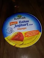 Mängden socker i Rahm joghurt mango