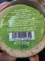 Mängden socker i Hummus menthe fraîche