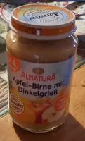 Mängden socker i Armaturen Apfel Birne Grieß