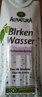 Mängden socker i Birken Wasser Holunderblüte