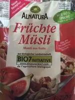Mängden socker i Früchte müsli
