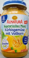 Mängden socker i Kürbisgemüse mit Vollkorn