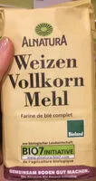 Mängden socker i Weizen Vollkorn Mehl