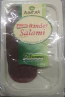 Mängden socker i Alnatura Demeter Rinder Salami Mild Geräuchert