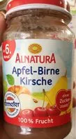 Mängden socker i Apfel-Birne Kirsch