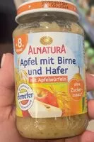Mängden socker i Apfel mit Birne und Hafer
