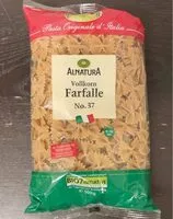 Mängden socker i Vollkorn Farfalle No. 37
