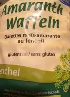 Mängden socker i Bio Maiswaffeln mit Amaranth und Fenchelsamen, glutenfrei