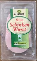 Mängden socker i Feine Schinkenwurst
