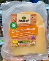 Mängden socker i Alnatura Gouda mittelalt